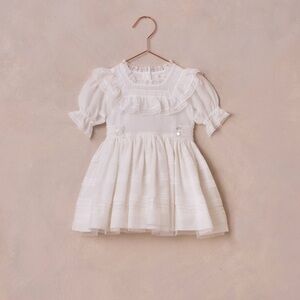 Elegant White Lace Kids Kit Dress
